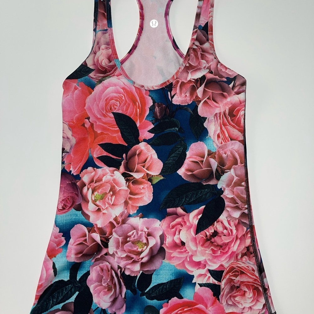 Lululemon Floral Tank Top Size 4.